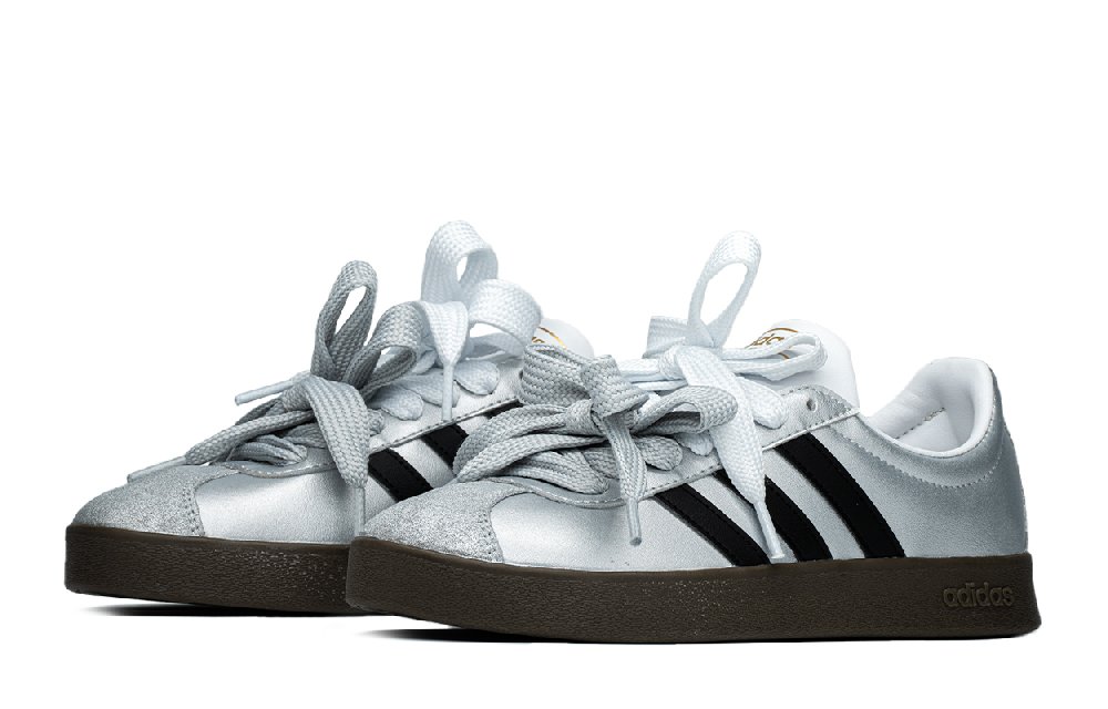 Adidas Neo Vl Court Classic Skateboard Shoes Unisex Low-Top Silver