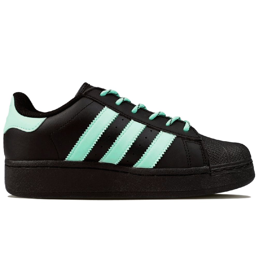 Adidas Originals SUPERSTAR XLG Anti-Slip Wear-Resistant Low-Top Skateboard Shoes Unisex Teal