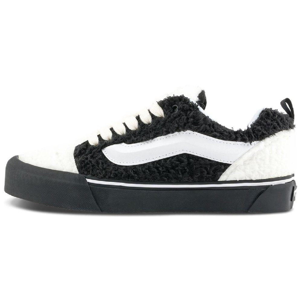 Vans Knu Skool Anti-Slip Wear-Resistant Low-Top Skateboard Shoes Unisex Black White