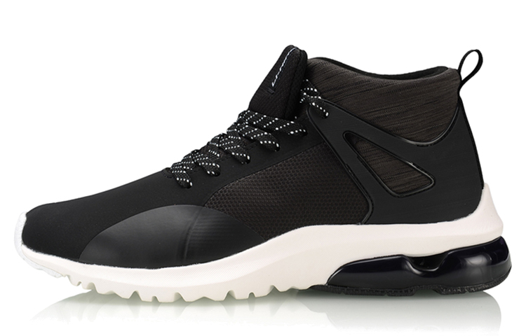 LiNing Mid-Top Running Shoes Women's Black White