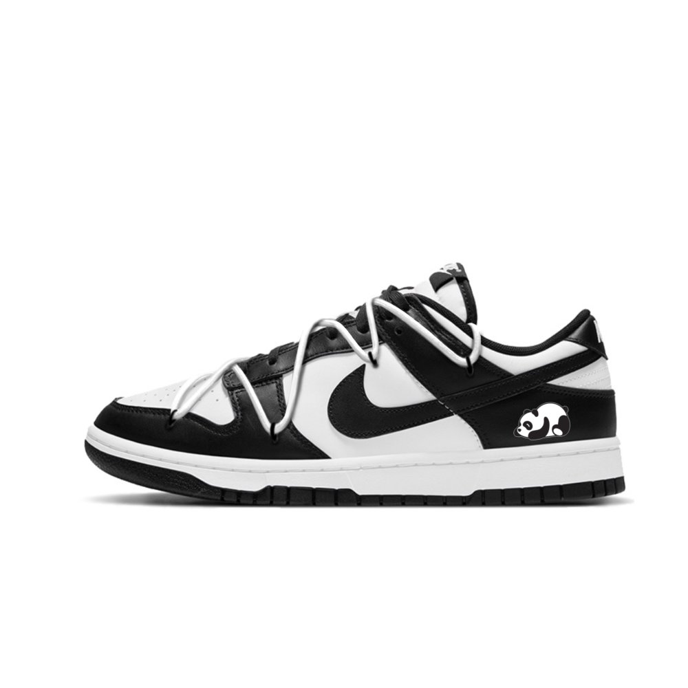 Nike Dunk Cushioning Abrasion Resistant Lightweight Low Top Skateboard Shoes Unisex Black