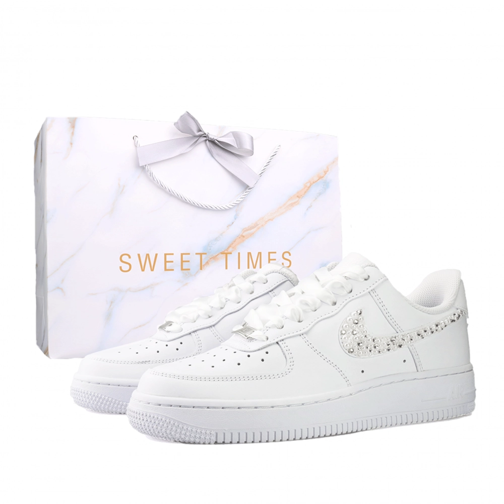 Nike Air Force 1 Abrasion Resistant Low top Skateboard Shoes Unisex White