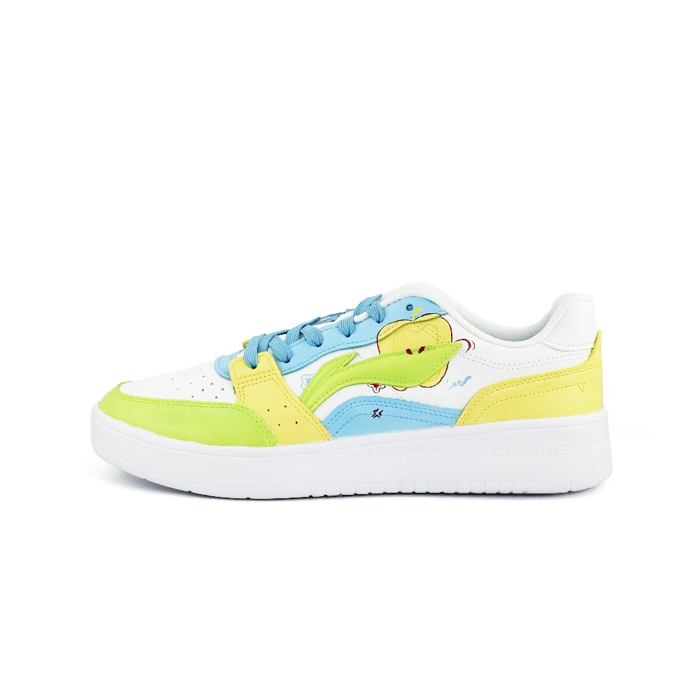 LiNing Acer Truncatum Slip Resistant Cushioning Balance Low Top Skateboard Shoes Unisex White