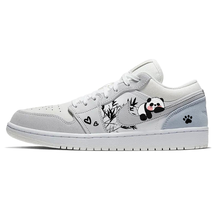 Jordan Air Jordan 1 Vintage Basketball Shoes Unisex Low Top White/Gray