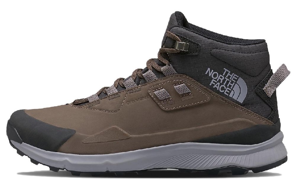 THE NORTH FACE Cragstone Leather Mid Durable Cushioning Short Outdoor Boots Men's Brown