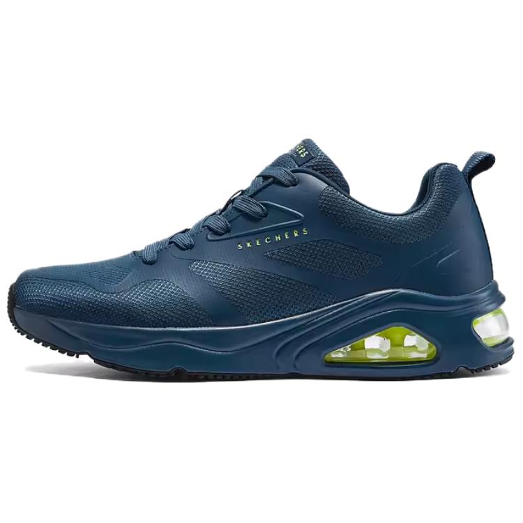 Skechers Street Breathable And Wear-resistant Low-Top Air Cushion Casual Running Shoes Men's Blue