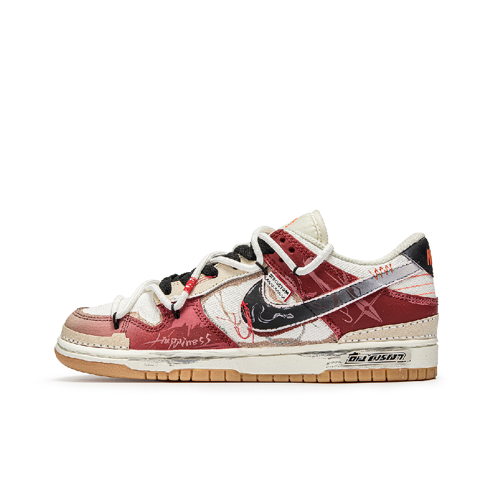 Nike Dunk Skateboard Shoes Unisex Low-Top Orange/Red