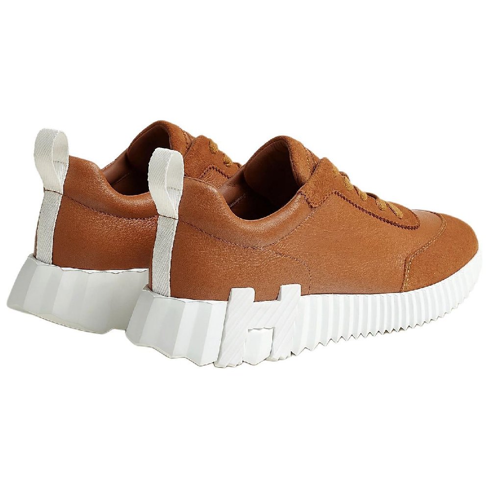 HERMES Bouncing Low-Top Casual Shoes Women's Brown