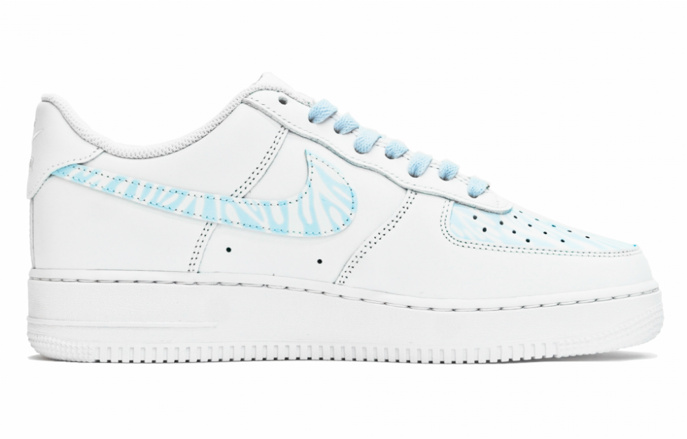 Nike Air Force 1 Low ABLOODING Low Top Skateboard Shoes Women's White Blue купить в интернет-магазине Yoocart с быстрой доставкой по России.