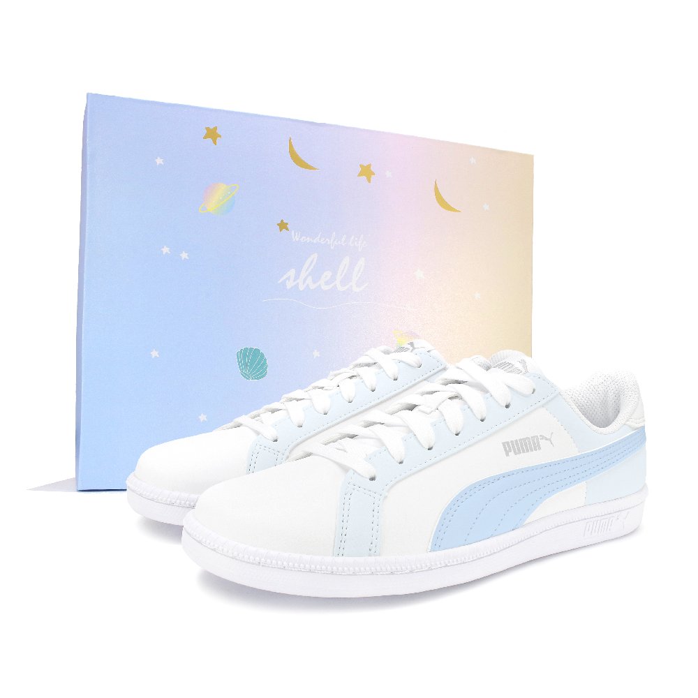 PUMA Smash Lightweight Low top Skateboard Shoes Unisex Blue White
