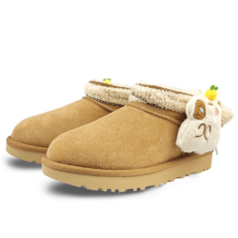 UGG CLASSIC ULTRA MINI Warm Slip-Resistant Ankle-Length Snow Boots Women's Chestnut Brown