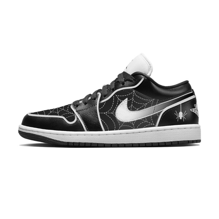 JORDAN Air JORDAN 1 Vintage Basketball Shoes Women's Low Top White/Black