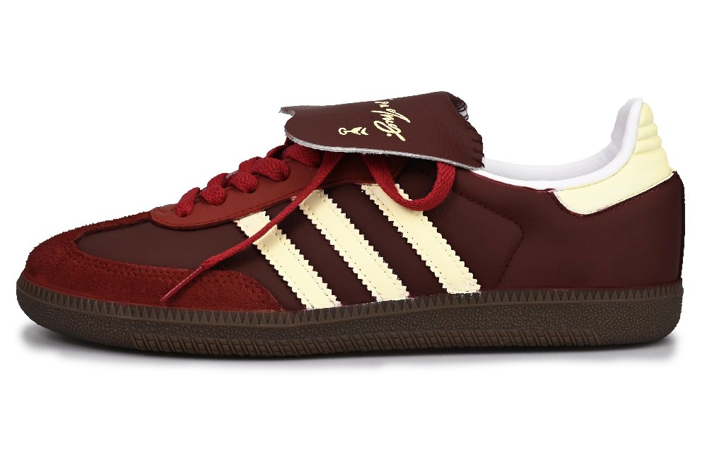 Adidas Originals SAMBA OG Ancora Red Vlad Anti-Slip Wear-Resistant Low-Top Skateboard Shoes Unisex Brick Red