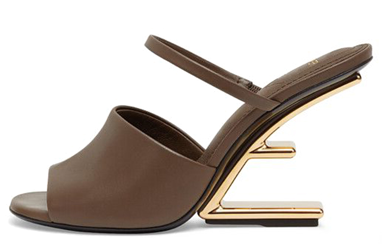 FENDI First Slide Slippers Women's Brown