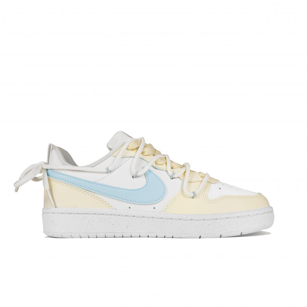 Nike Court Borough Low Nine Systems Low Top Skateboard Shoes GS Beige Blue купить в интернет-магазине Yoocart с быстрой доставкой по России.
