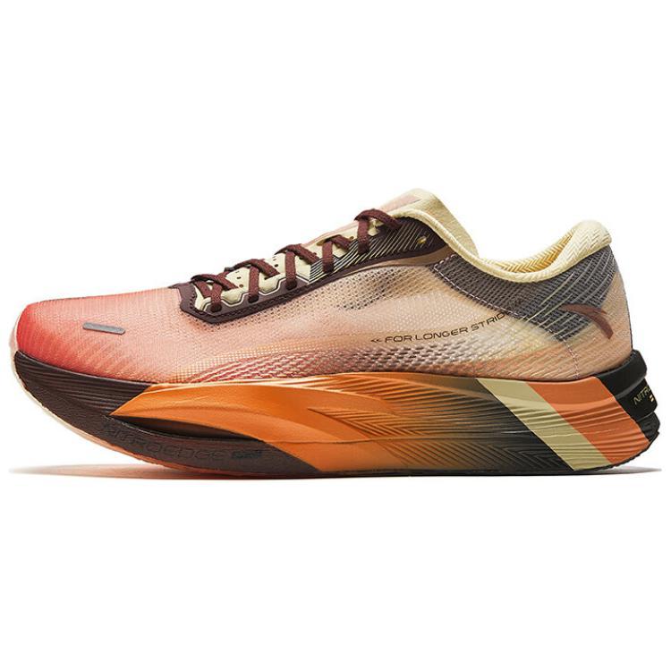 Anta C202 5 GT Anti-Slip Wear-Resistant Low-Top Carbon Plate Running Shoes Men's Orange