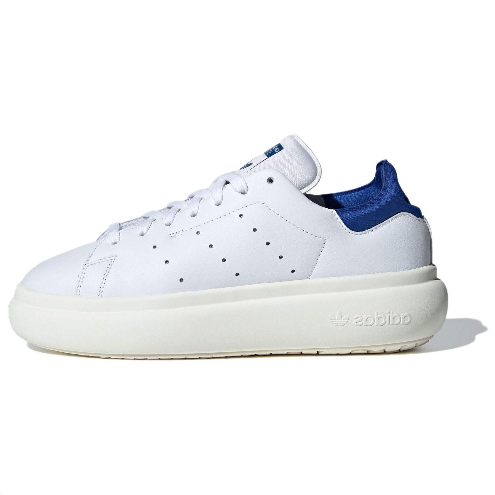 Adidas Originals Stan Smith Platform White Royal Blue Women's