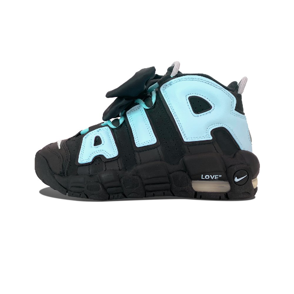 Nike Air More Uptempo Princess Barbie Cushioning Height Increasing Mid-Top Vintage Basketball Shoes GS Black Blue