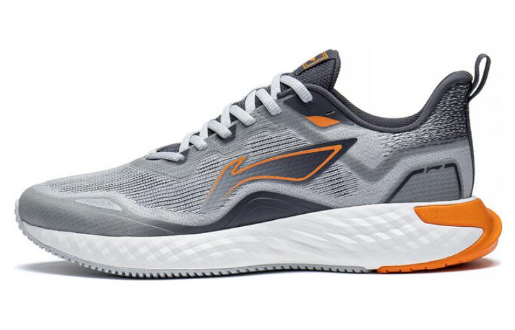 LiNing Chasing-clouds Durable Breathable Low-Top Running Shoes Men's Gray Black