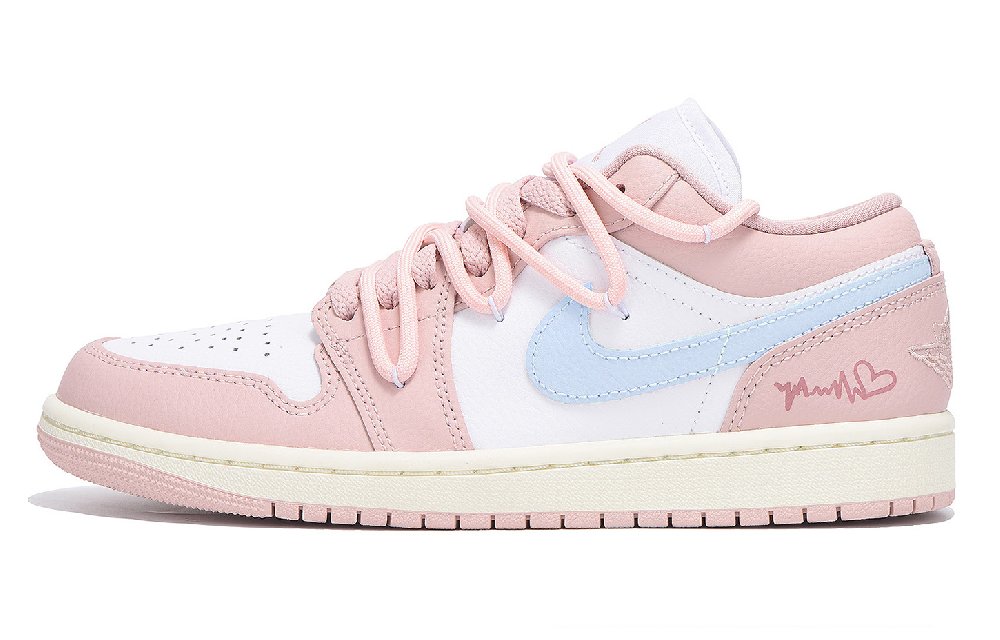 Jordan Air Jordan 1 Low Top Vintage Basketball Shoes Women's Pink