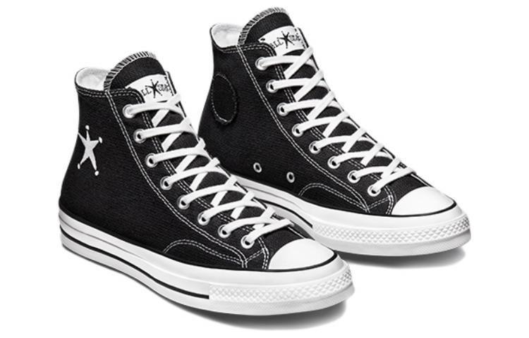 Converse X Stüssy Chuck 70 Hi 'Black/White' Sneakers купить в интернет-магазине Yoocart с быстрой доставкой по России.