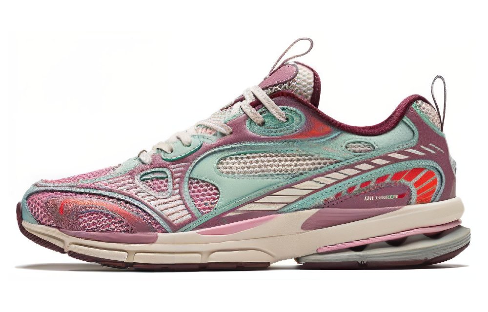 Anta Cushioning Wear-Resistant Low-Top Running Shoes Men's Fuchsia