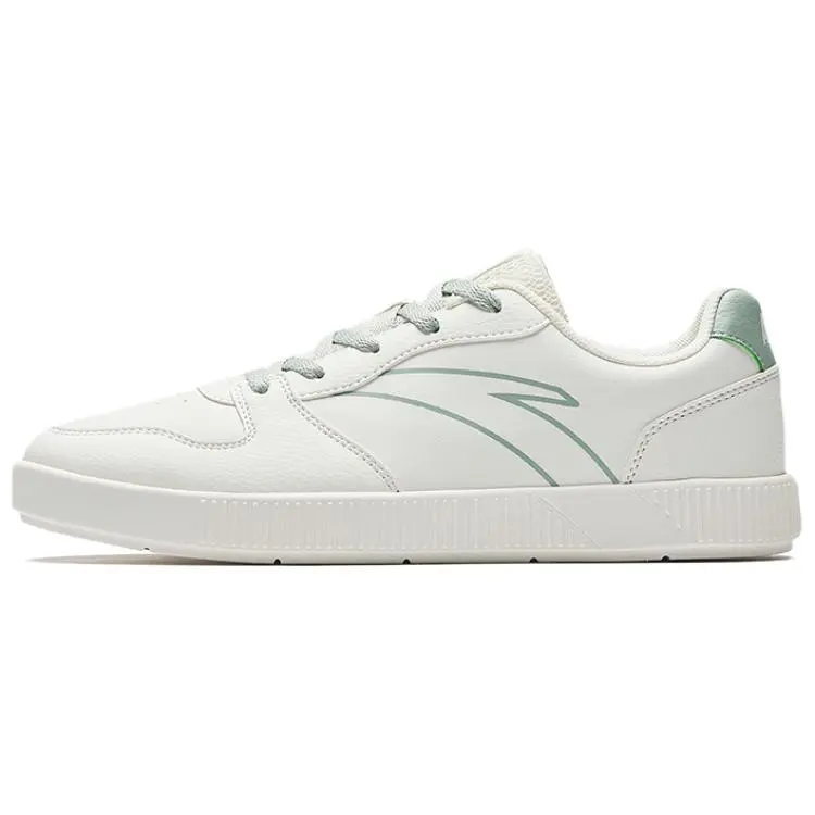 Anta Lightweight Height Increasing Low top Skateboard Shoes Women's White Green