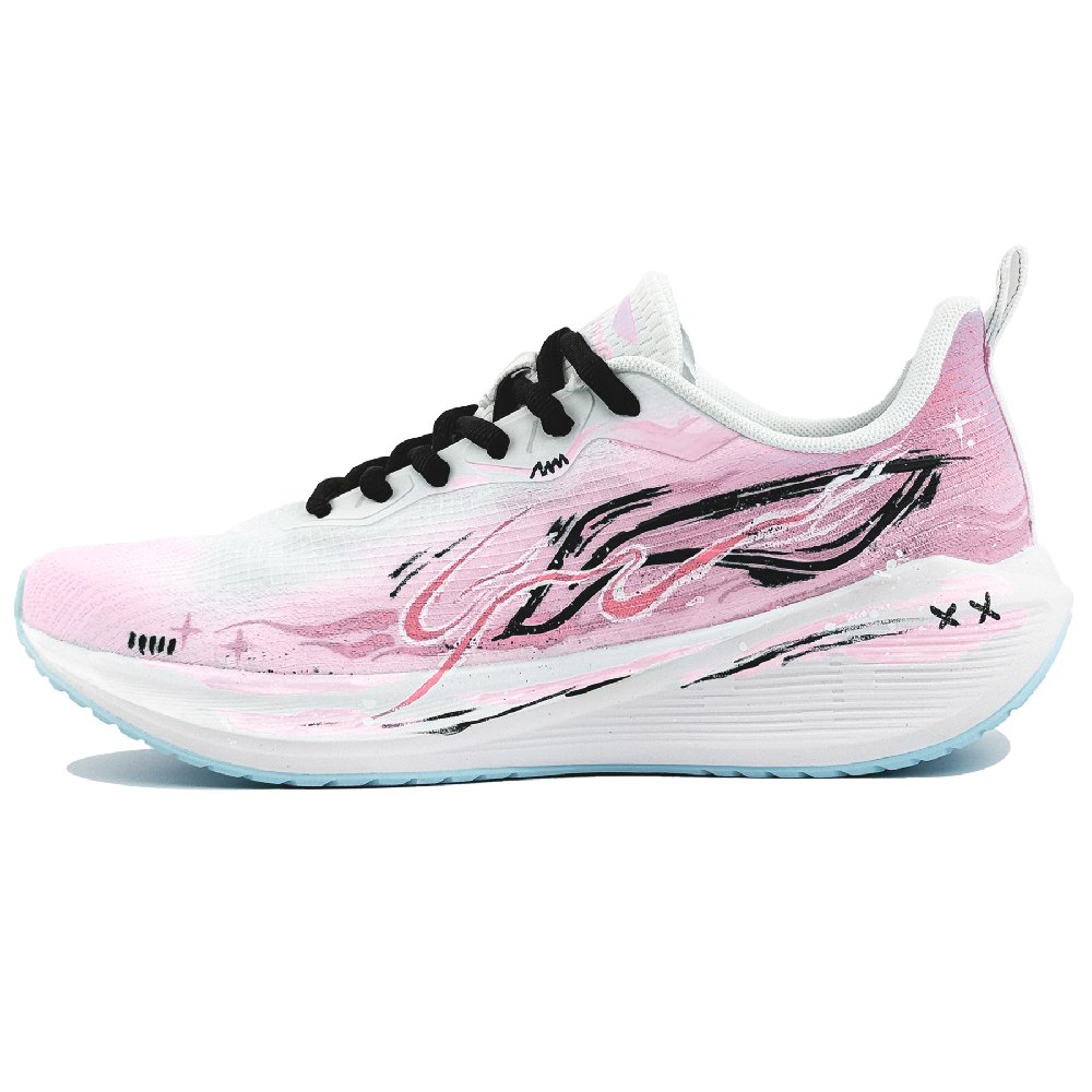 LiNing Wuyue Cushioning And Breathable Low Top Casual Running Shoes Men's Pink