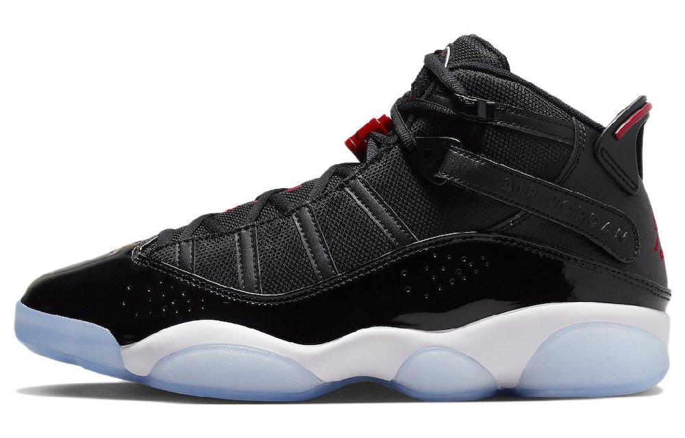 Jordan 6 Rings Black Gym Red