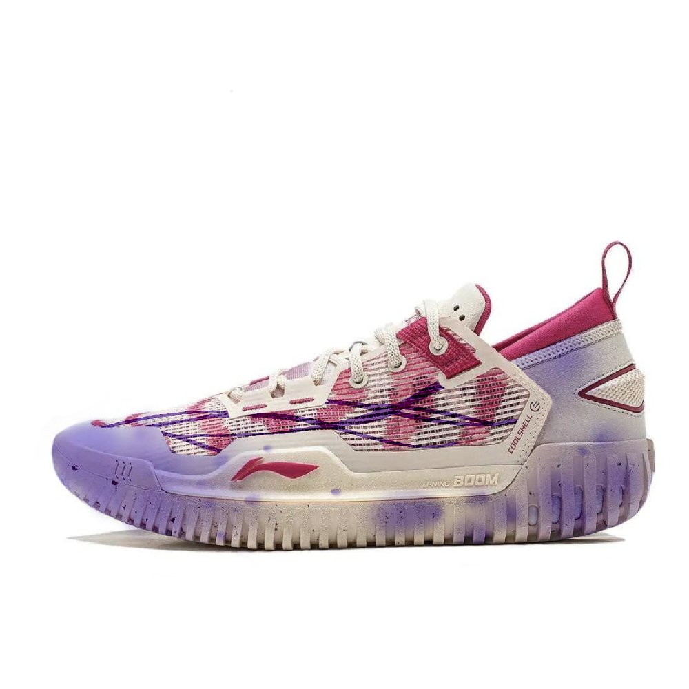 LiNing Anti 5 Low Wear resistant And Lightweight Low Top Basketball Shoes Men's Dark Violet