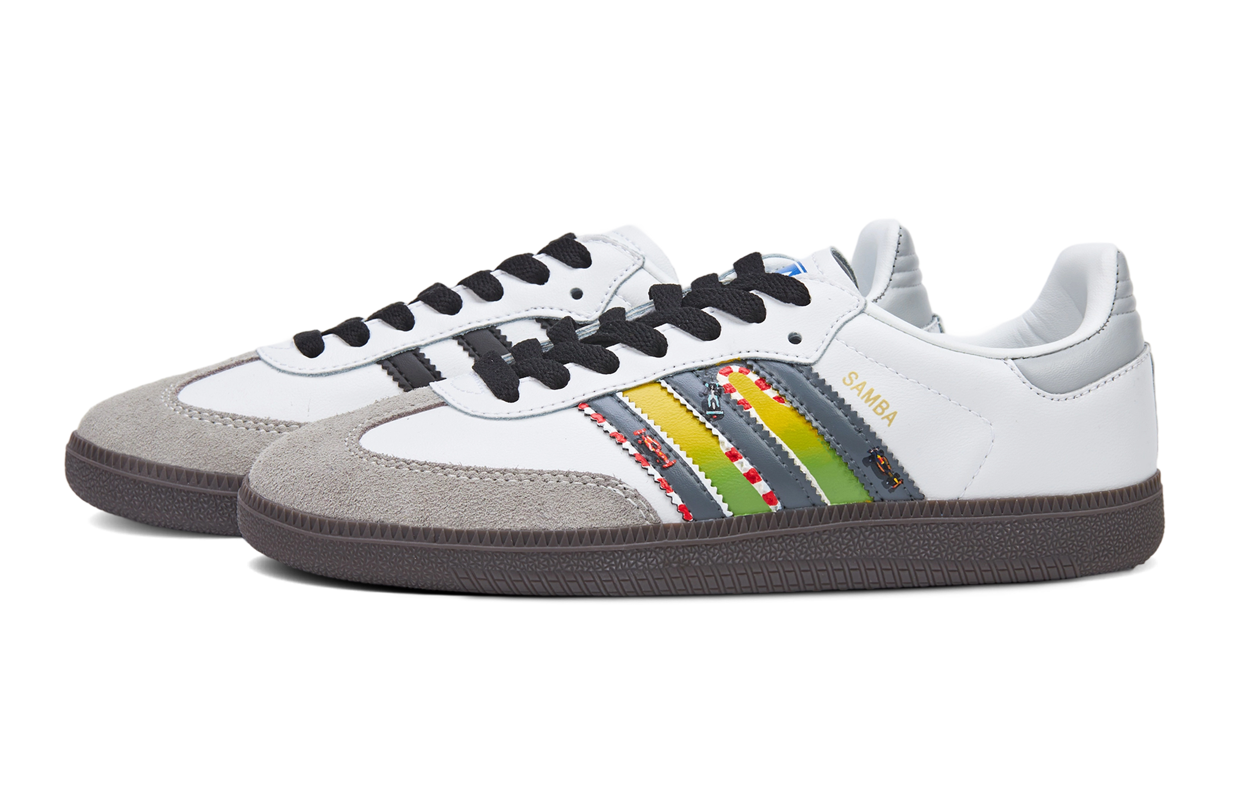 Adidas Originals SAMBA OG Lightweight Low top German Army Trainers Unisex White Yellow Green купить в интернет-магазине Yoocart с быстрой доставкой по России.