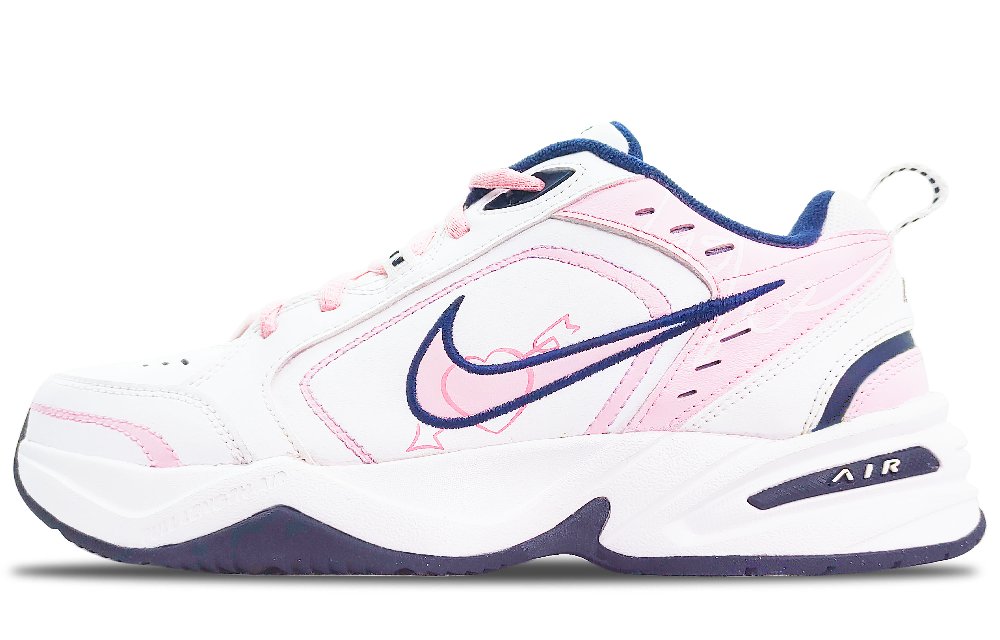 Nike Air Monarch 4 Height Increasing Low-Top Chunky Sneakers Women's Pink White