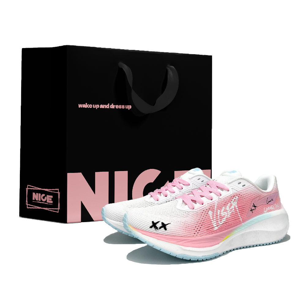LiNing Wuyue 2.0 Slip Resistant, Abrasion Resistant, Breathable Low Top Casual Running Shoes Men's Pink White