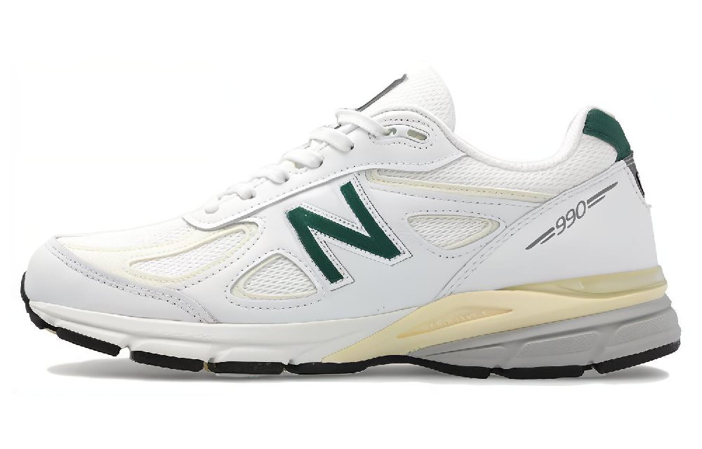 New Balance 990v4 MiUSA White Green