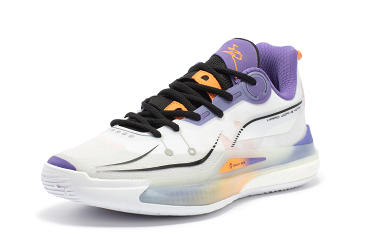 361° DVD2 CQT Shock Absorbers Slip Resistant Abrasion Resistant Breathable Low top Basketball Shoes Men's Purple White купить в интернет-магазине Yoocart с быстрой доставкой по России.