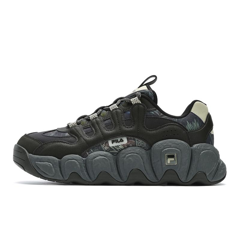 FILA Croissant Running Shoes Men Low-Top Black Green