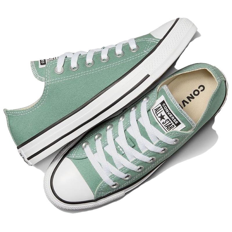 Converse Chuck Taylor All Star Anti-Slip Wear-Resistant Low-Top Canvas Shoes Unisex Light Green