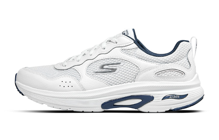 Skechers Cushioning Low-Top Casual Running Shoes Men's White
