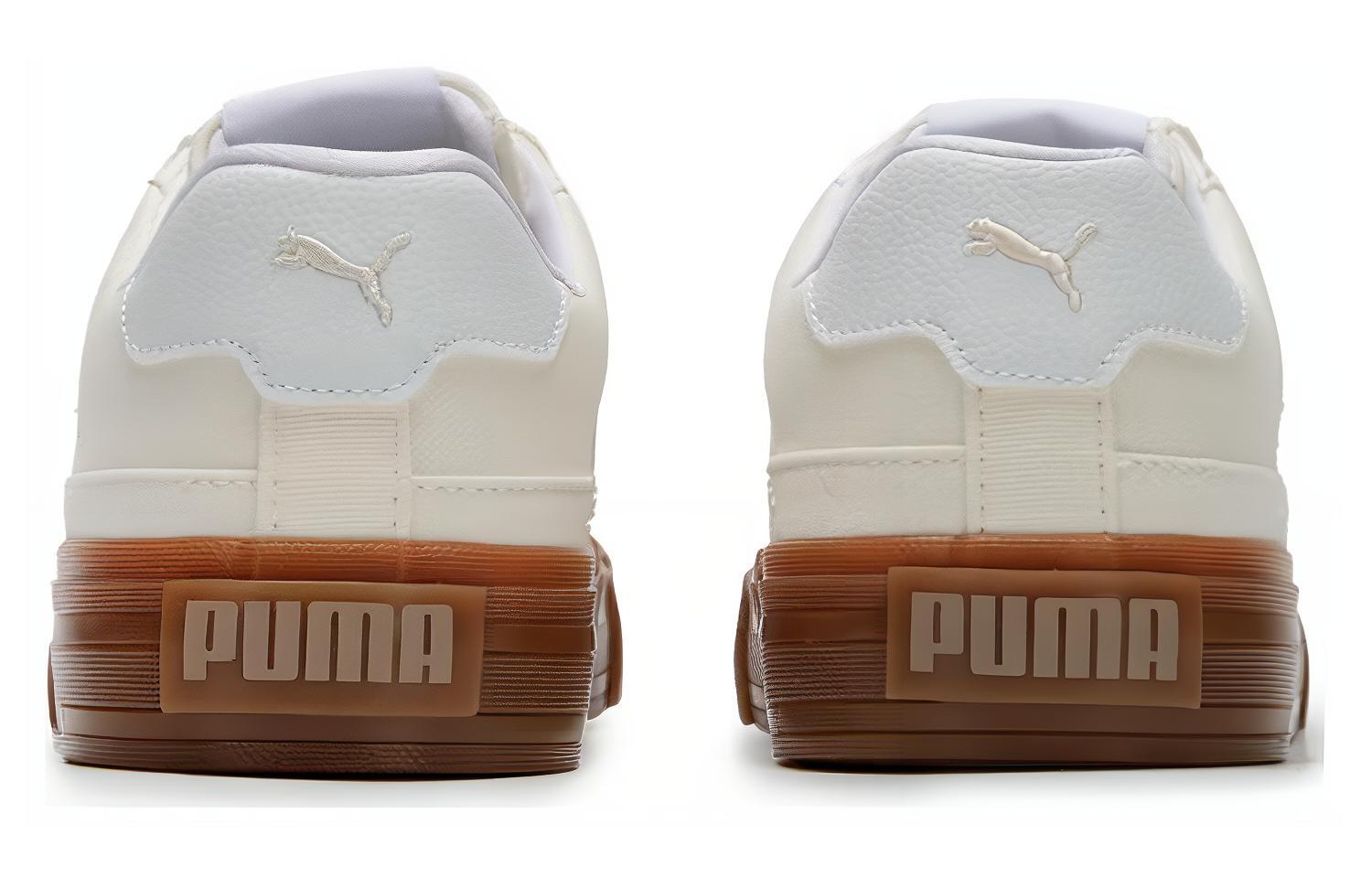 PUMA Capris Leather Skateboarding Sneakers 'White'