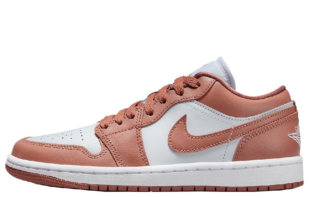 Jordan Air Jordan 1 Low Top Vintage Basketball Shoes Unisex Red Silver
