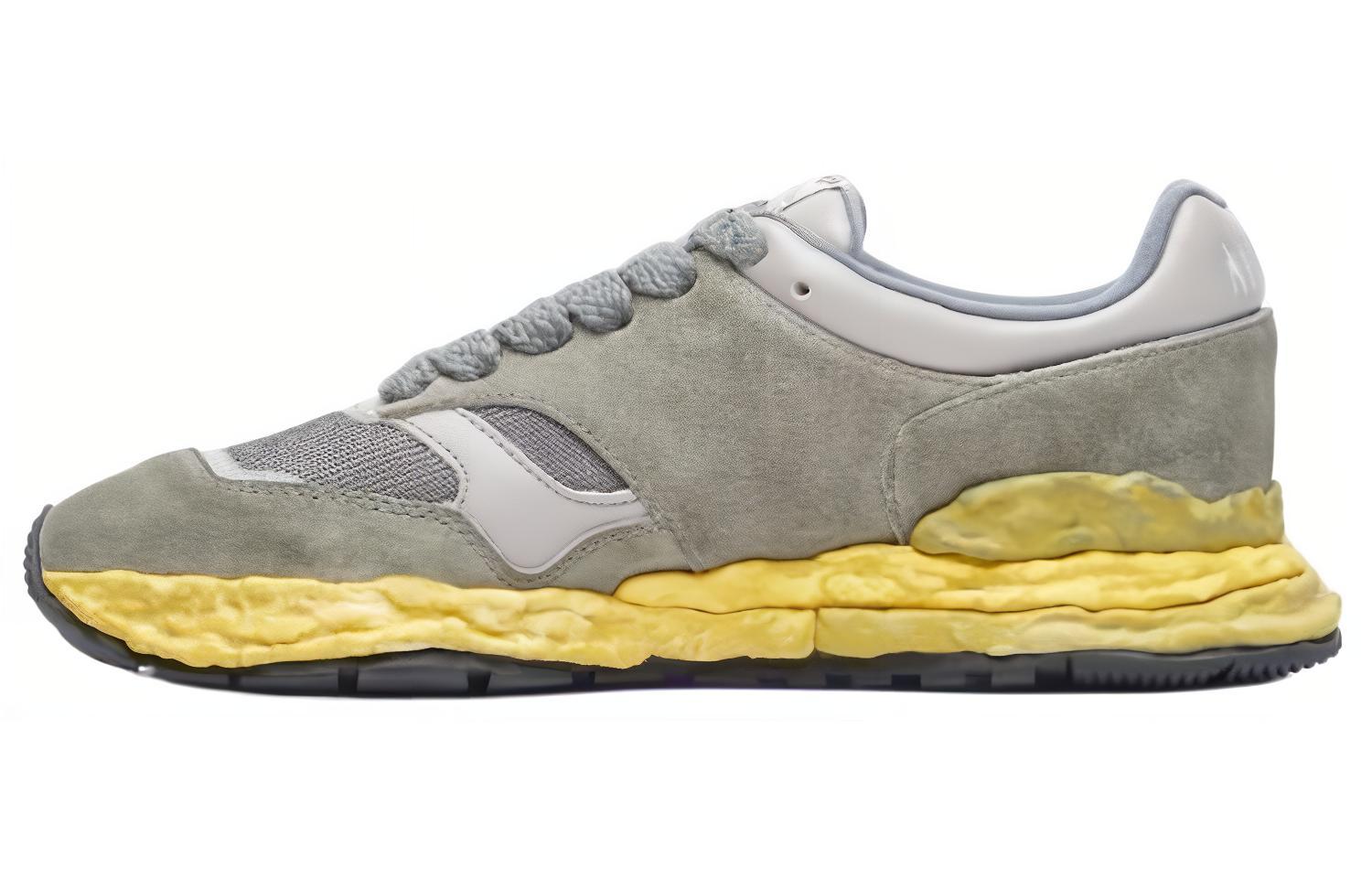 Maison MIHARA YASUHIRO George Panelled Suede Sneakers