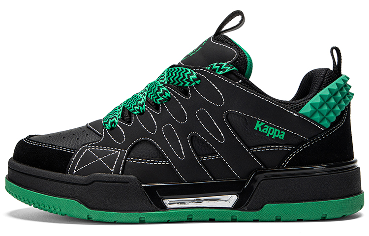 Kappa Anti Slip Wear Resistant Low Top Skateboard Shoes Men's Green