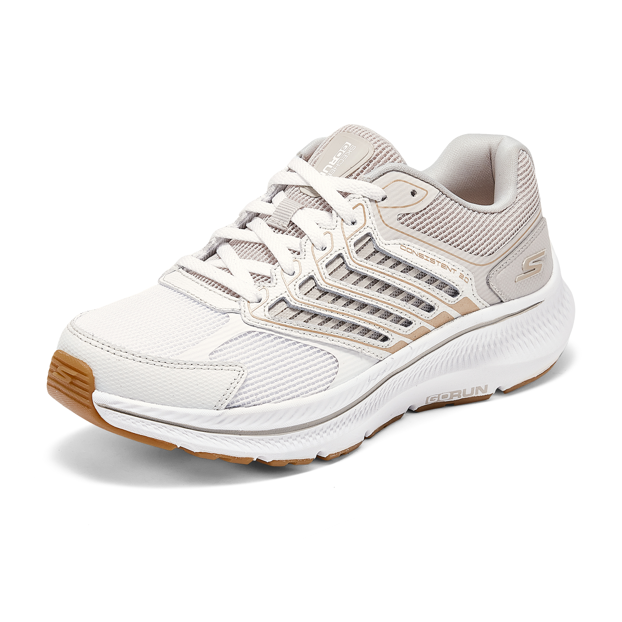 Skechers Women's GO Series Support Coverage Low Top Casual Running Shoes Women's White Gray купить в интернет-магазине Yoocart с быстрой доставкой по России.