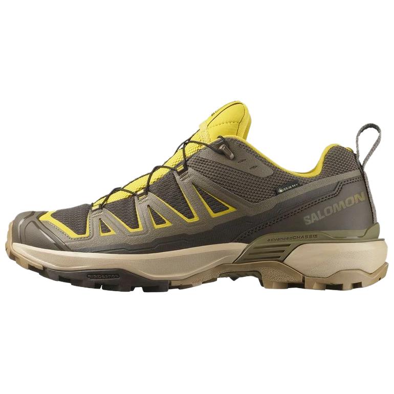 SALOMON X ULTRA 360 Mountaineering Hiking Shoes Unisex Brown Yellow