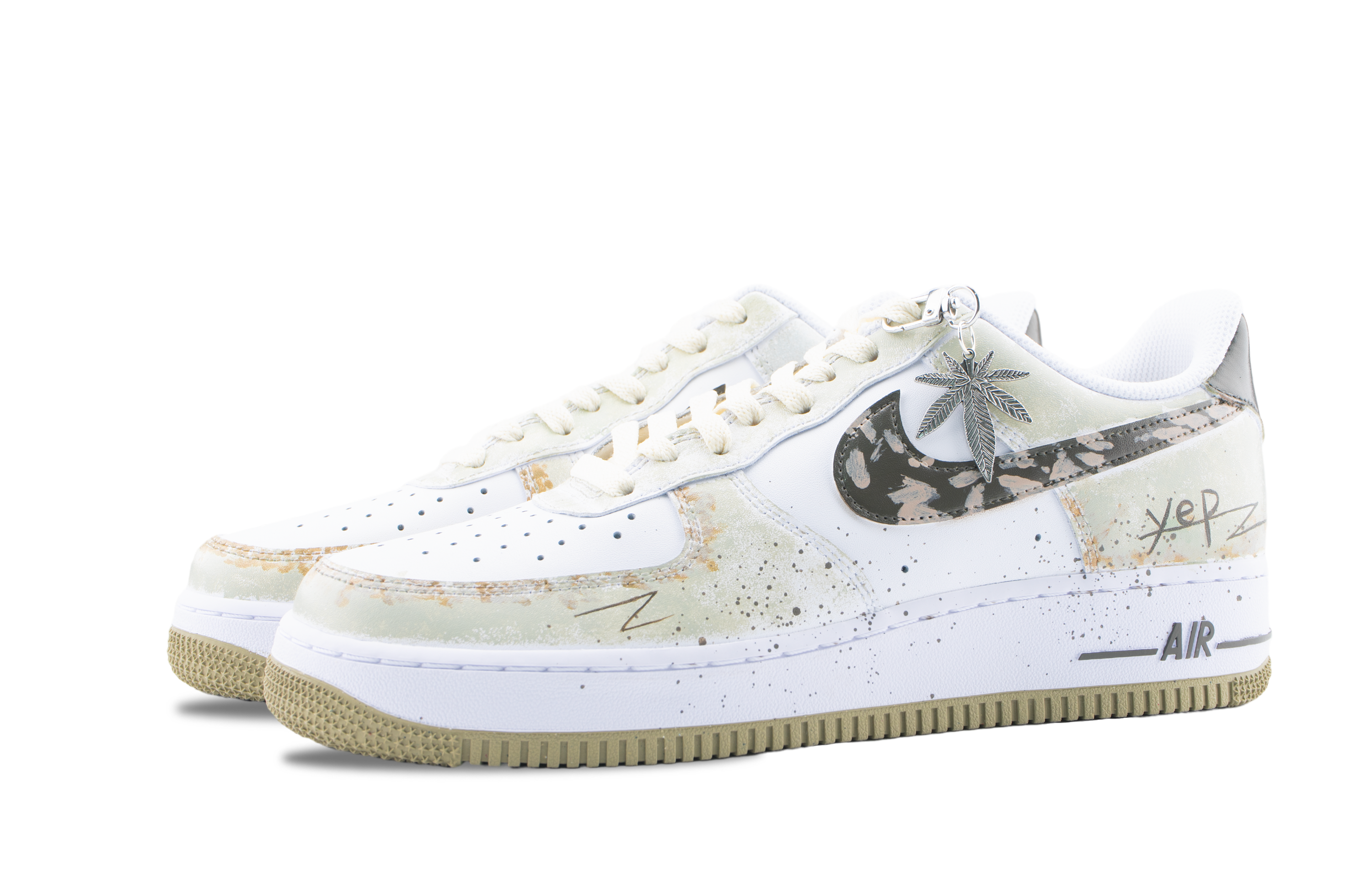 Nike Air Force 1 Genya Mimasu Abrasion Resistant Low top Skateboard Shoes Unisex Beige купить в интернет-магазине Yoocart с быстрой доставкой по России.