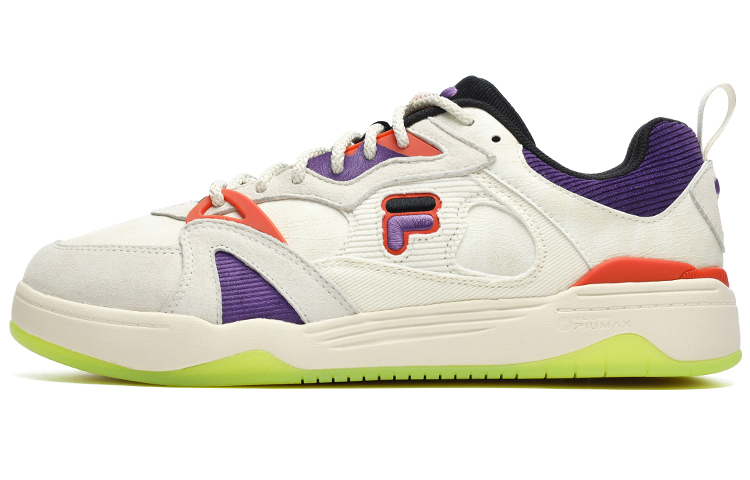 FILA FUSION KICKDX Smash Pack Low Top Vintage Basketball Shoes Men's White Purple