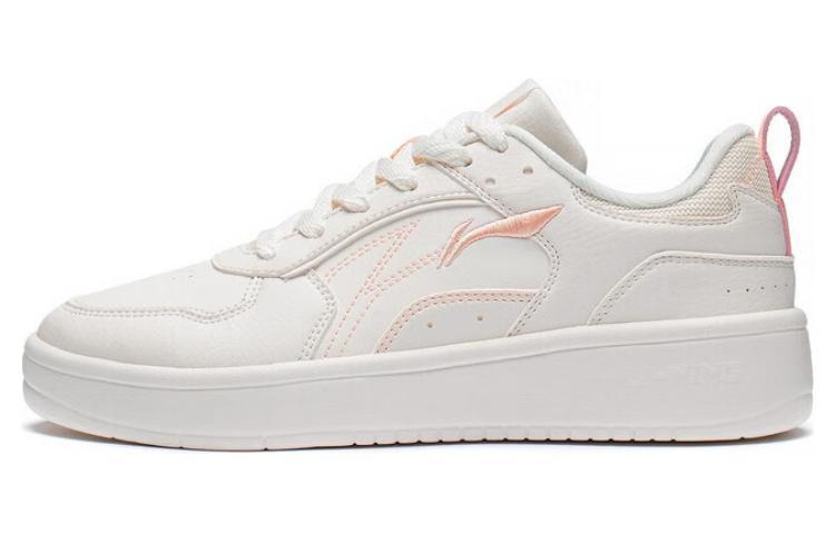 LiNing Spike Years Anti Slip Wear Resistant Breathable Height Increasing Low Top Skateboard Shoes Women's Mist White