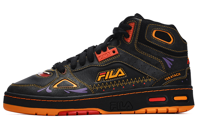 FILA FUSION Teratach Pack Mid Top Vintage Basketball Shoes Women's Purple Black