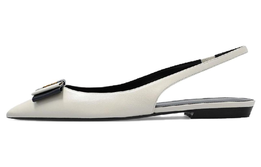 SAINT LAURENT Anais Pointed-Toe Flat Shoes Women's