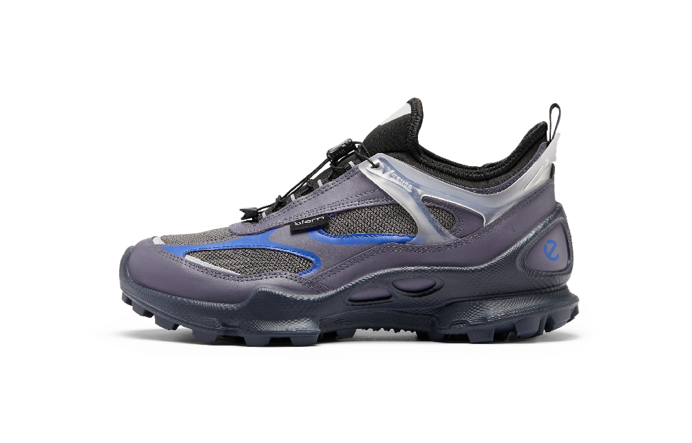 Ecco Biom C Trail Low top Outdoor Shoes Men's Rock Purple/Magnet Gray/Royal Blue 803384